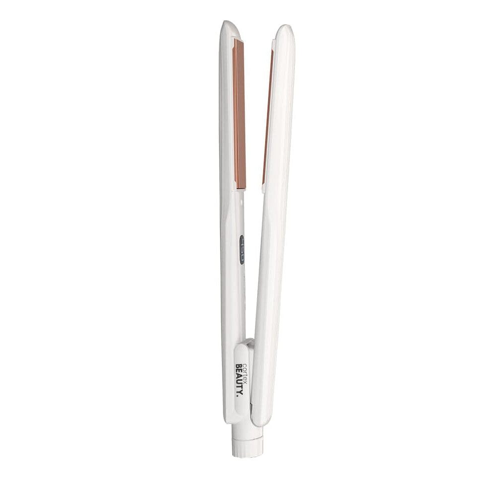 Cortex Beauty White/Rose Gold FLAT OUT Fabulous 1” Digital Flat Iron