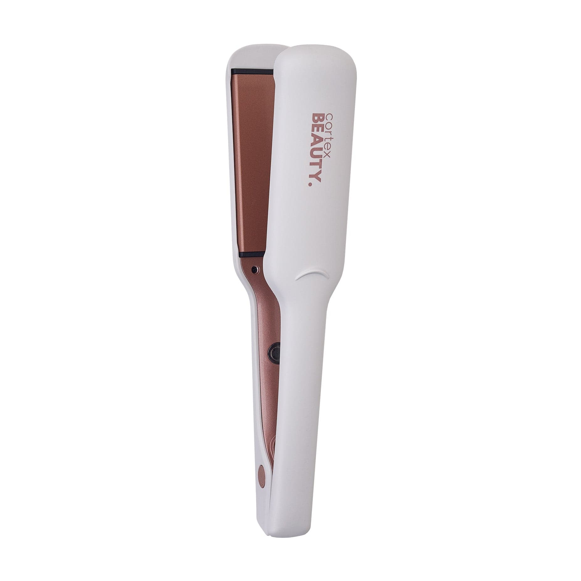 Cortex Beauty White Rosegold Sleek & Shine | Professional 1.75” Wide Plate Flat Iron