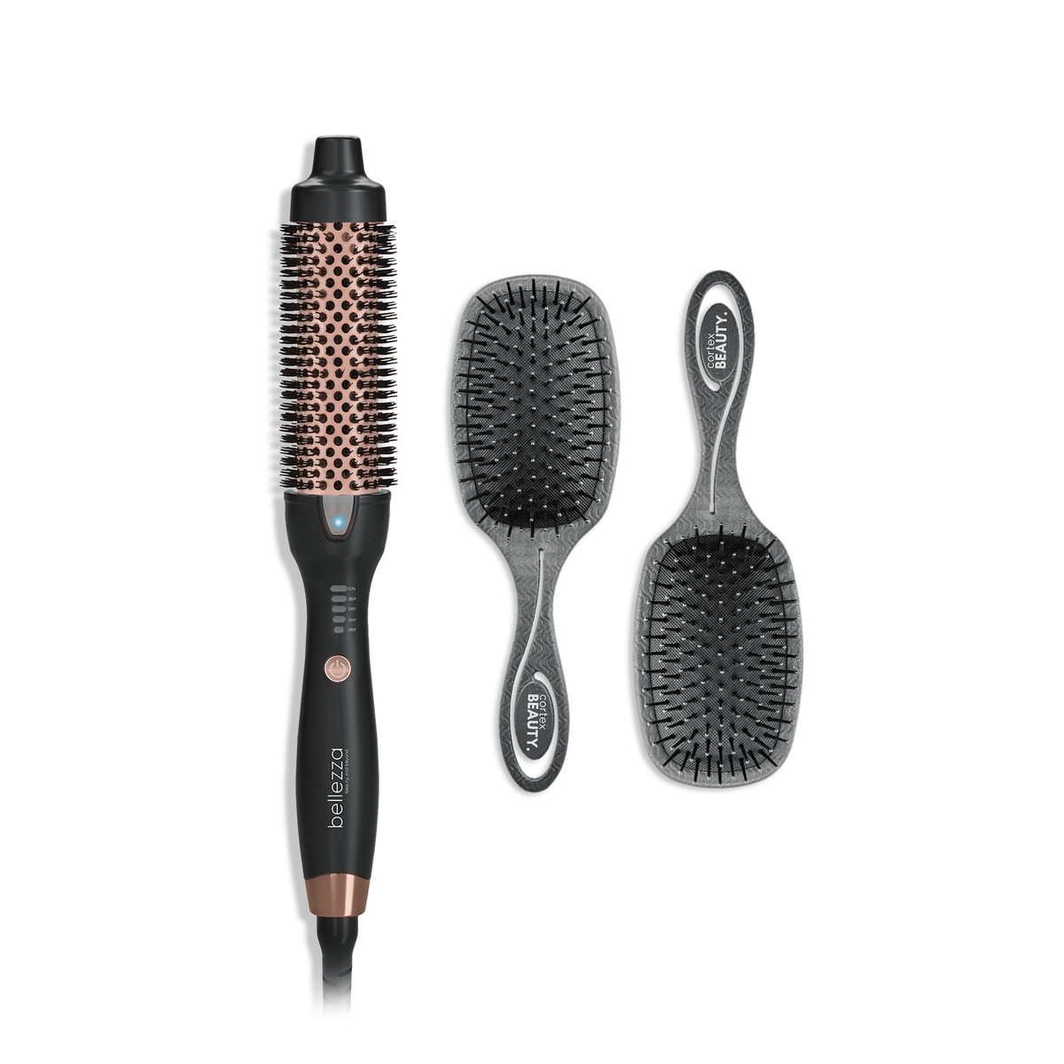 Cortex Black Rose Gold Thermal Brush + Mini Cushion Duo