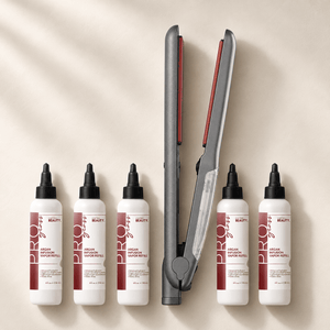 Cortex Beauty PROSteamer | 1.25" Thermolon Argan Infusion Vapor Flat Iron with 5 Argan Oil Refills