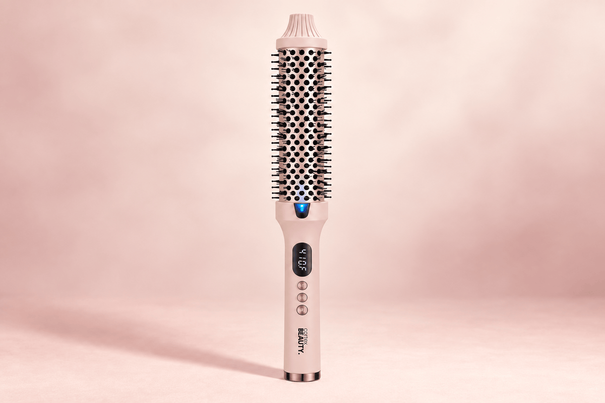 1.5" Infrared Styling Brush | Digital Display, Pink Valentine, product view