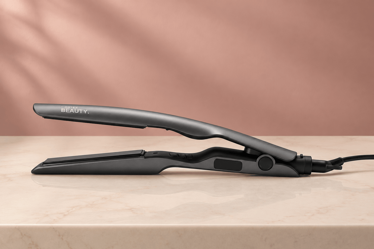 Pressed Perfection | 1" Digital Ceramic Flat Iron, Gray, care and storage