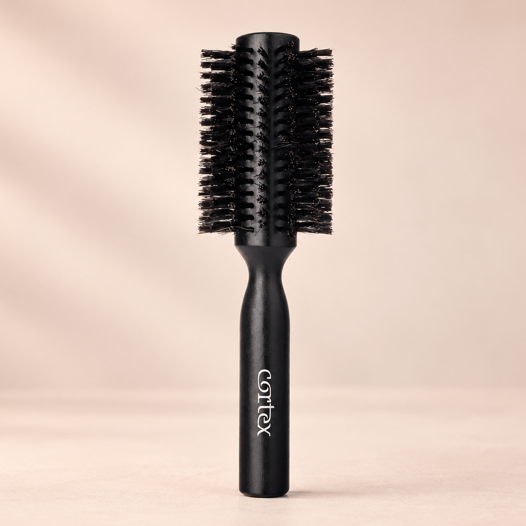 3" Black Boar Bristle Brush, product view
