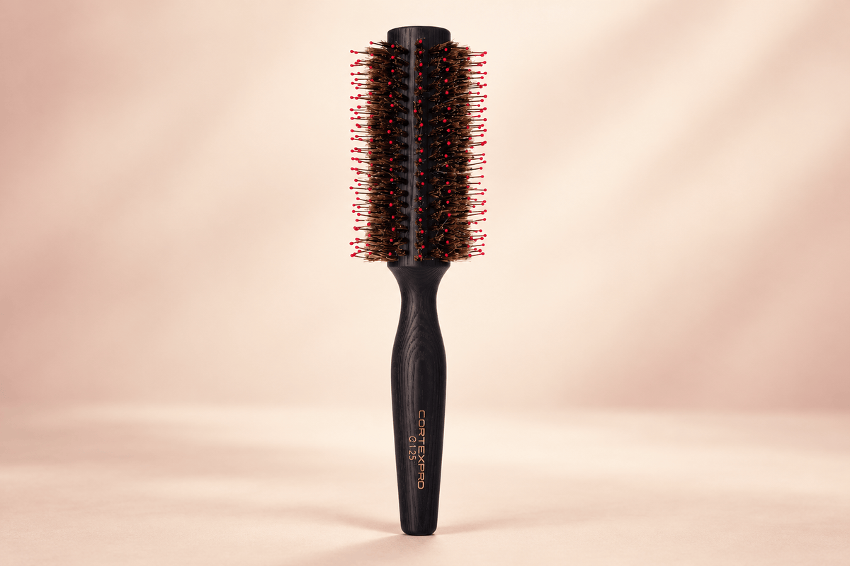 1.25" Thermal Round Brush | Boar &amp; Nylon Bristles | Color-Changing &amp; Heat-Activated, product view