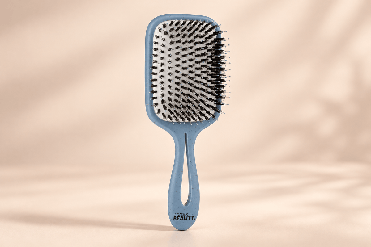 3.5" Recycled Professional Detangling Brush, Blue, product view