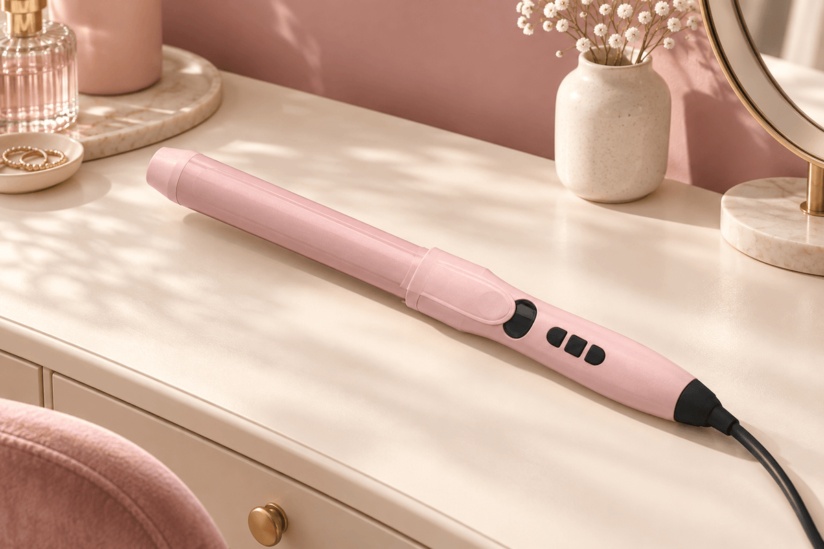 1.25" Digital Extra-Long Curling Iron, Pink Valentine, care and storage