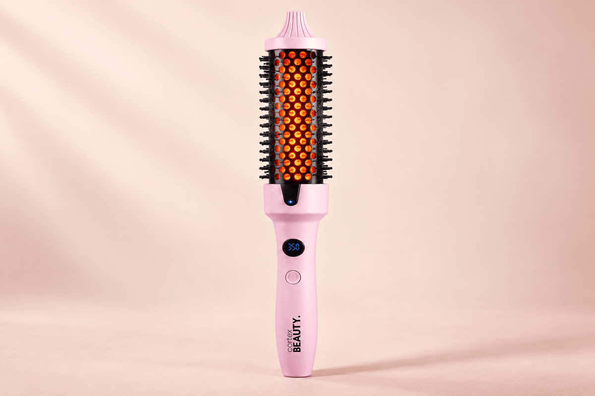 1.5" Digital Infrared &amp; Ionic Thermal Styling Brush, Pink, product view