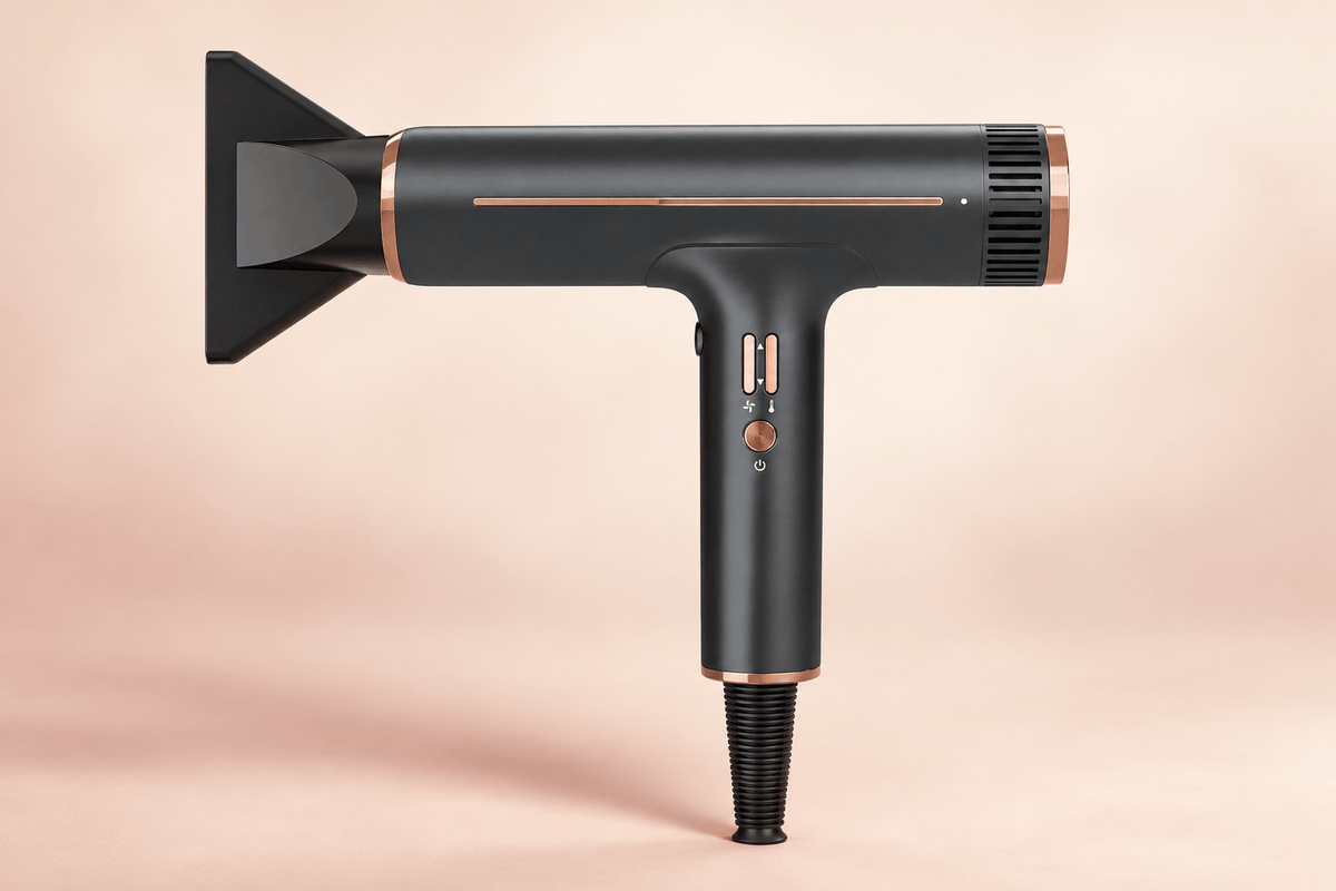 ProTurbo | Professional-Grade Brushless Motor Hair Dryer | 3 Attachments, product view