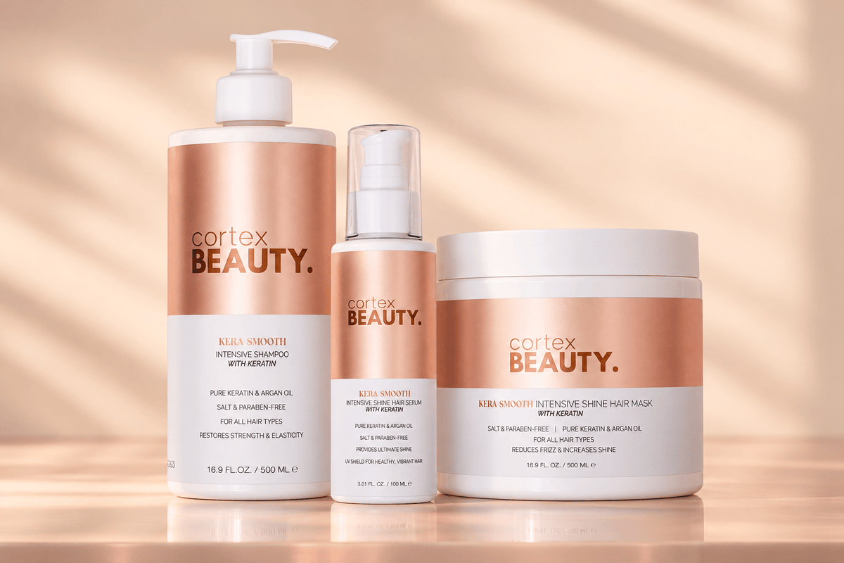 Pure Keratin | Shampoo, Hair Mask &amp; Hair Serum Kit, care and storage