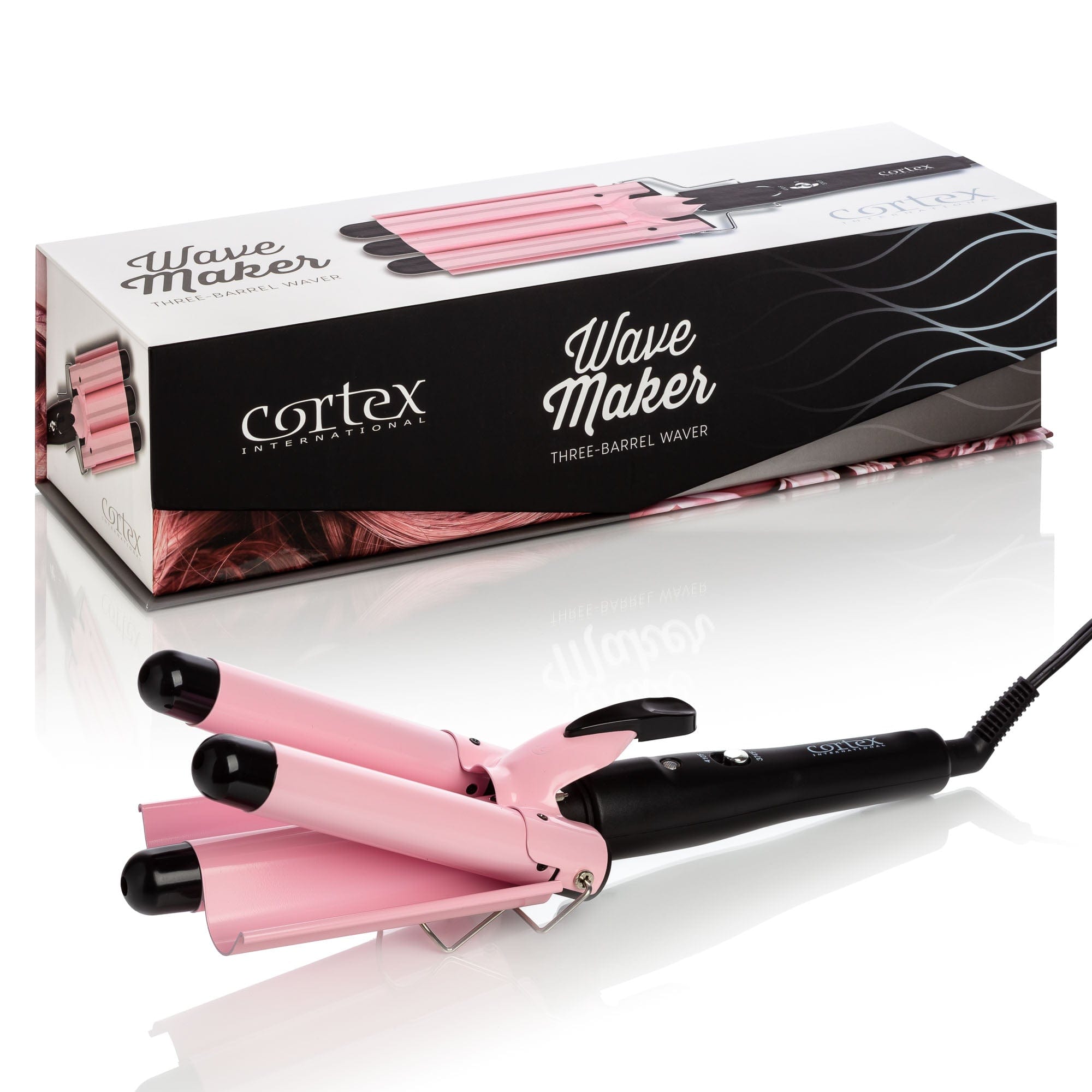 Cortex International Black/Pink Wave Maker - 3-Barrel Waver