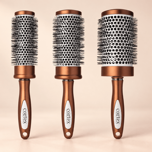 Cortex International Ceramic Barrel Nylon Round Brush Set | 3-Piece