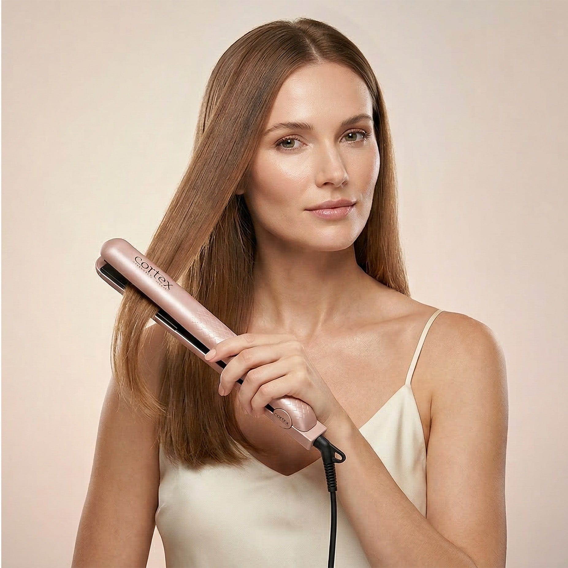 Cortex International The Collection | 1.25" Solid Ceramic Ionic & Far-Infrared Technology Flat Iron