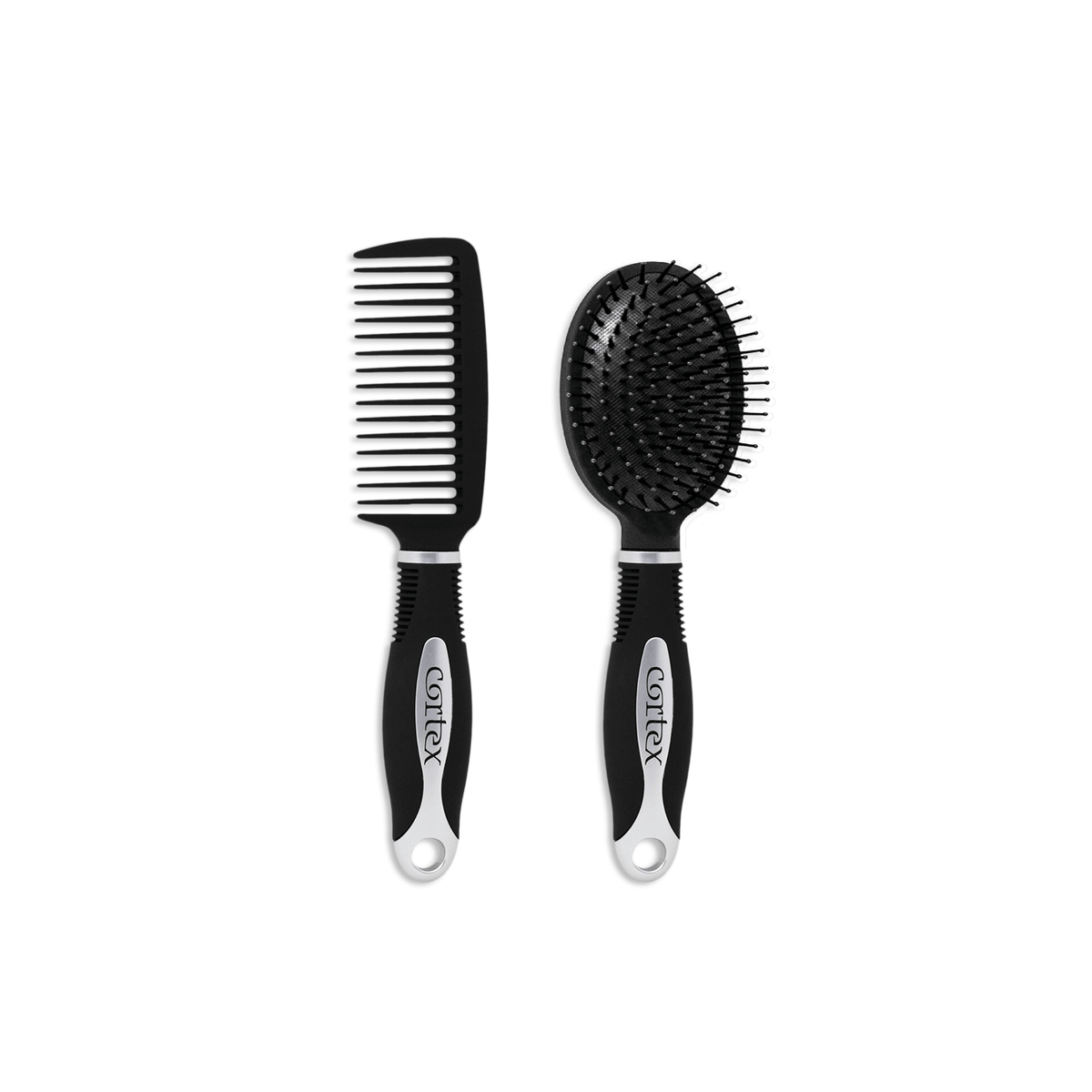 Cortex Paddle Brush & Wide Tooth Comb Set