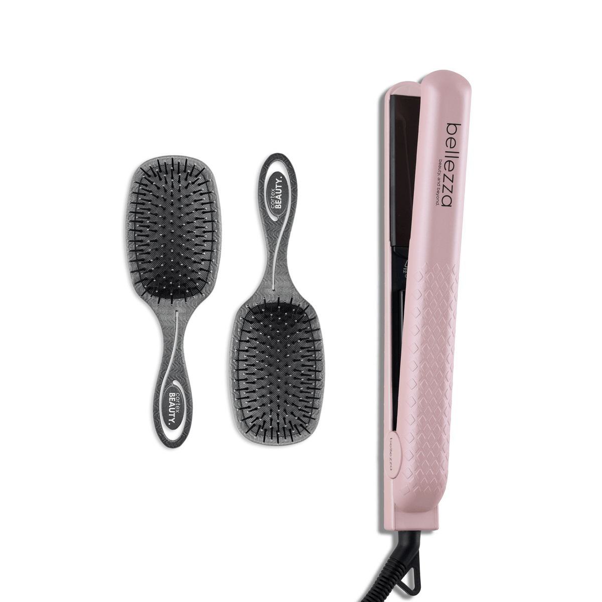 Cortex Pink Vanilla Ceramic Flat Iron + Mini Cushion Duo