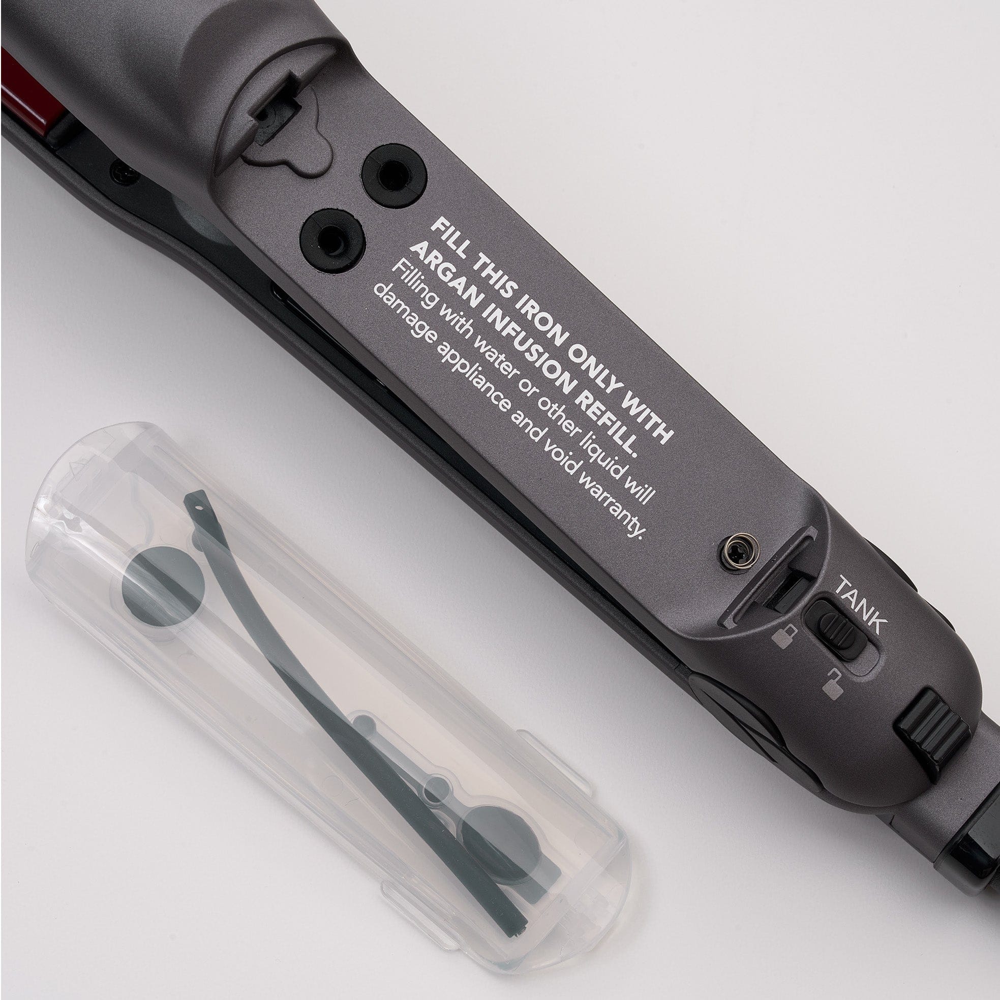 Cortex Professional ProSteamer | 1.25" Thermolon Argan Infusion Vapor Flat Iron With 1 Argan Oil Refill
