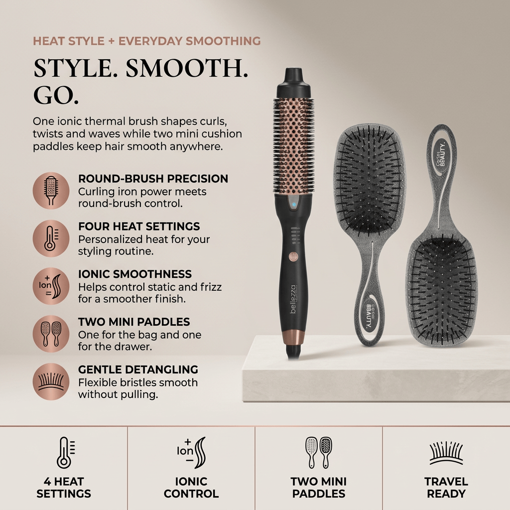 Cortex Thermal Brush + Mini Cushion Duo