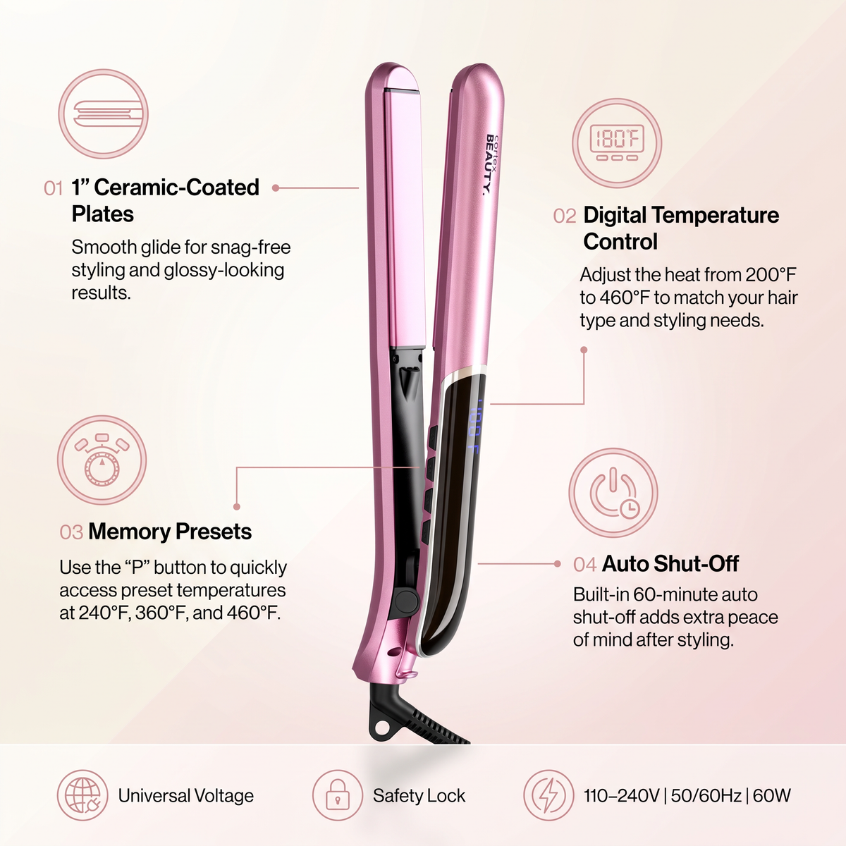 Str8up 1" Digital Flat Iron