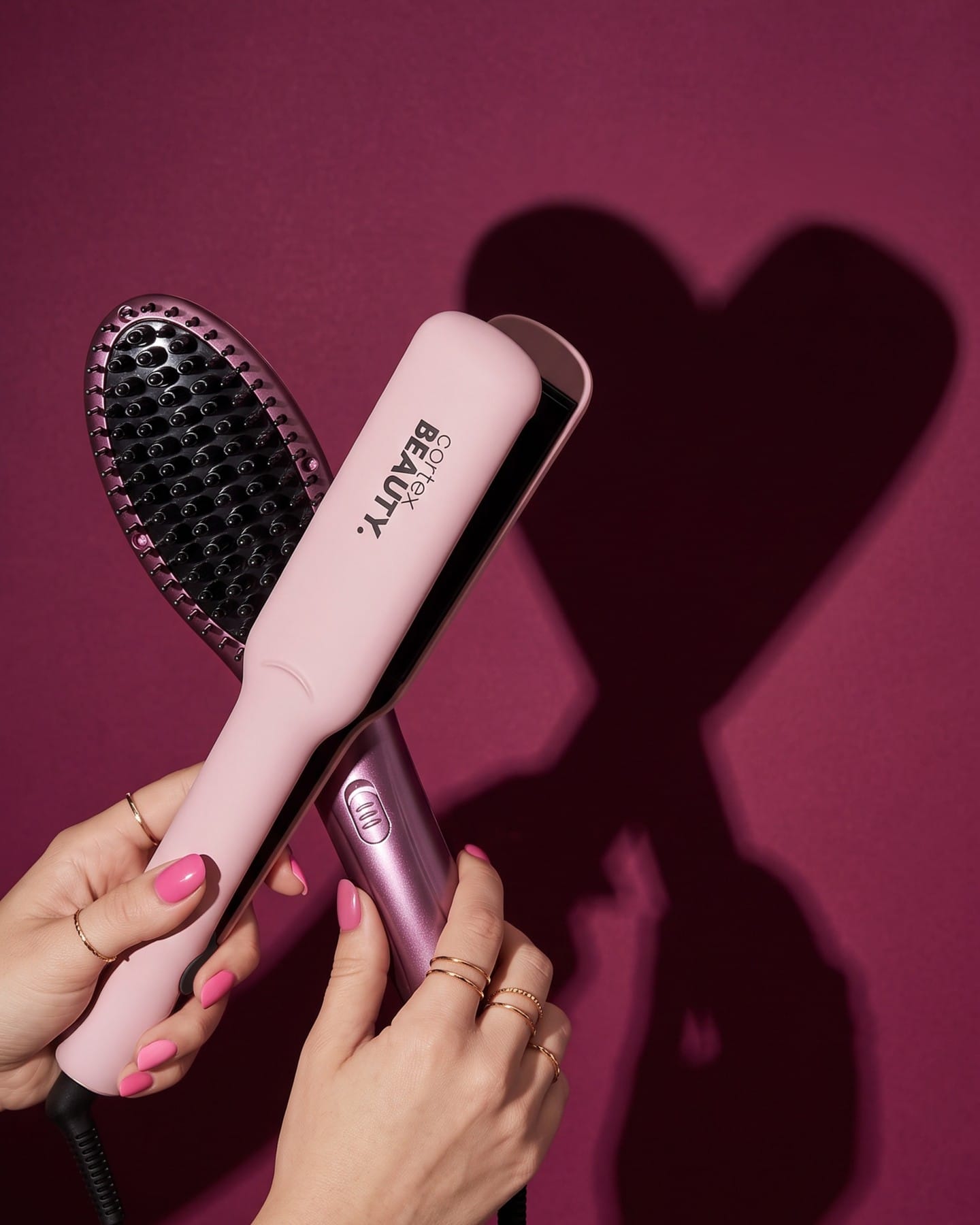 Two Cortex Beauty styling tools for zero frizz