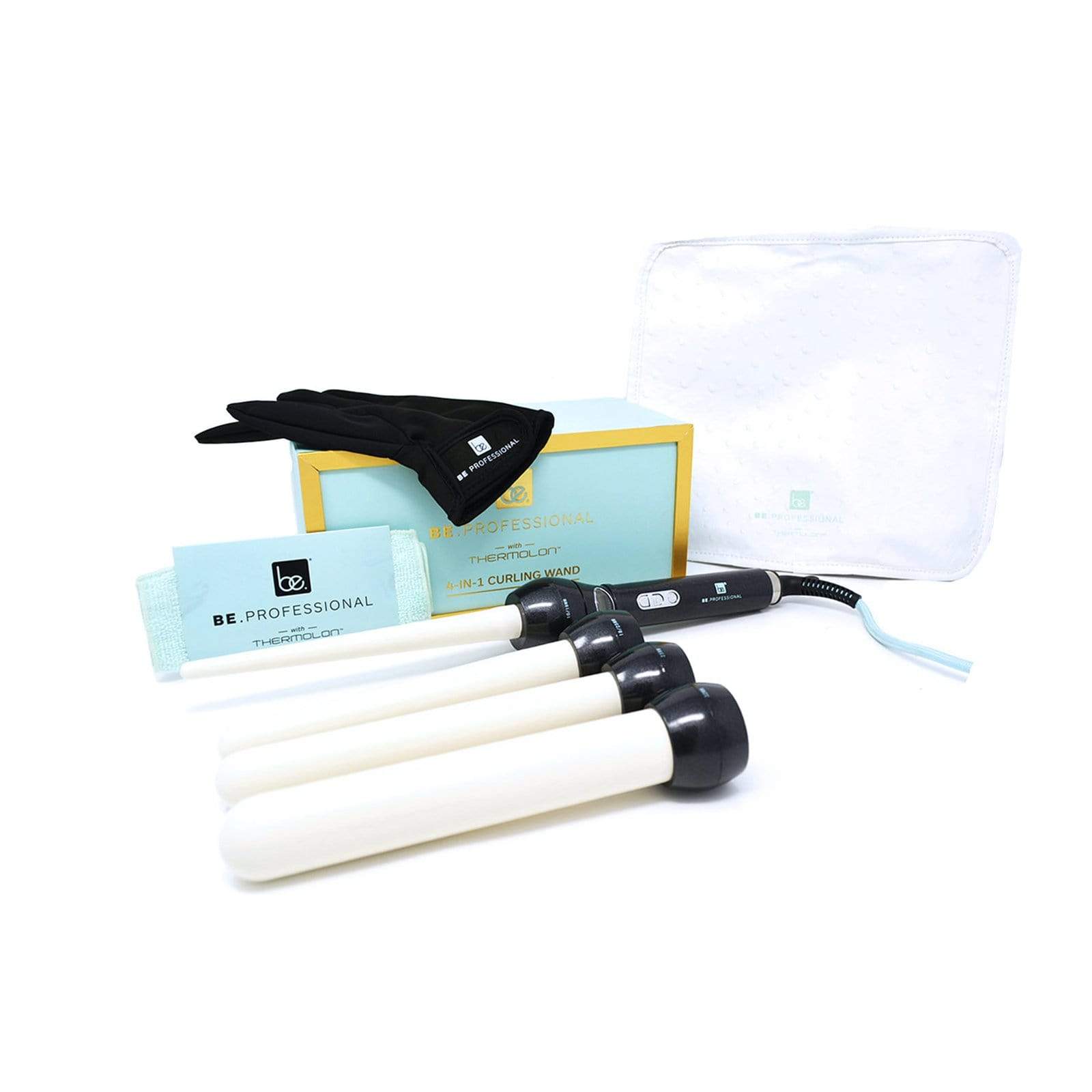 4-in-1 Interchangeable Thermolon Digital Curling Iron Set