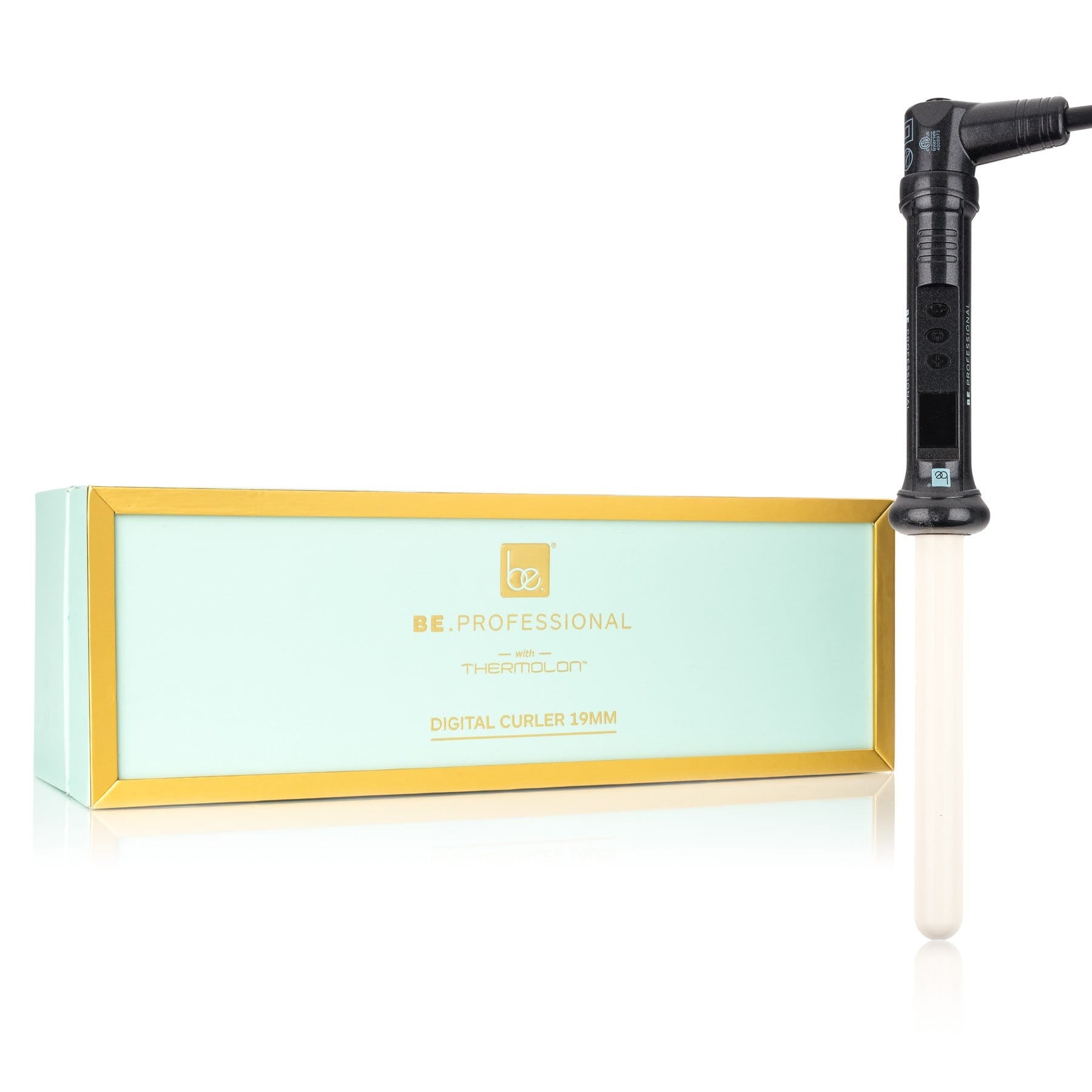 Be.Professional Black 1" Digital Thermolon Perfect Curl Curling Iron