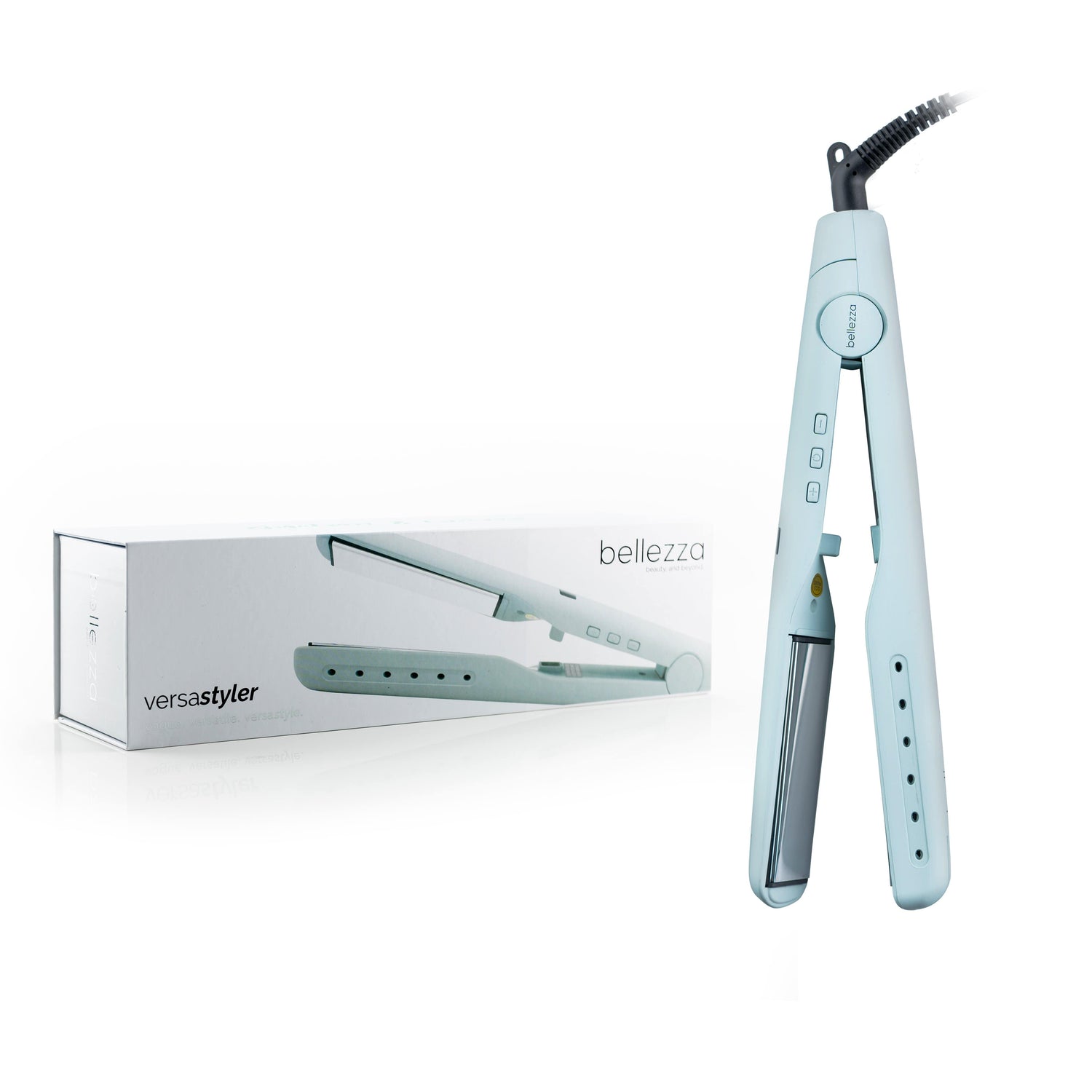 Bellezza Mint The Complete 2-in-1  Digital Iron - Straighten, Flip, &amp; Curl without Changing Tools
