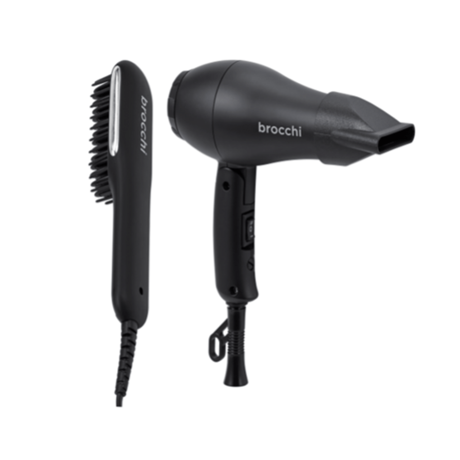 Brocchi Brocchi Mini Hair Dryer and Hot Air Brush Travel Set | Limited Edition Bundle