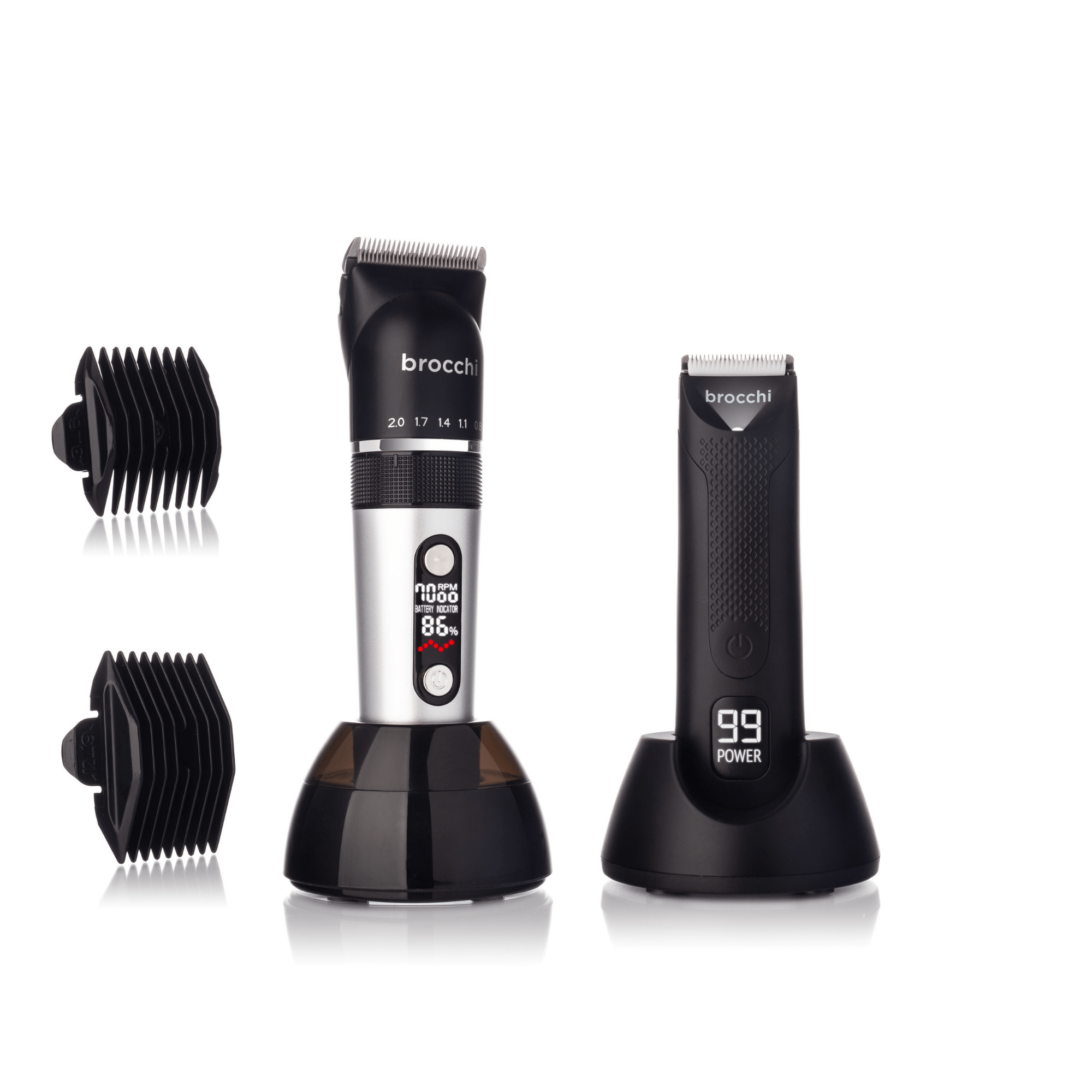 Brocchi Clipper Pro- Digital Face and Body Hair Trimmer  &amp; The Cutting Edge USB Waterproof Trimmer