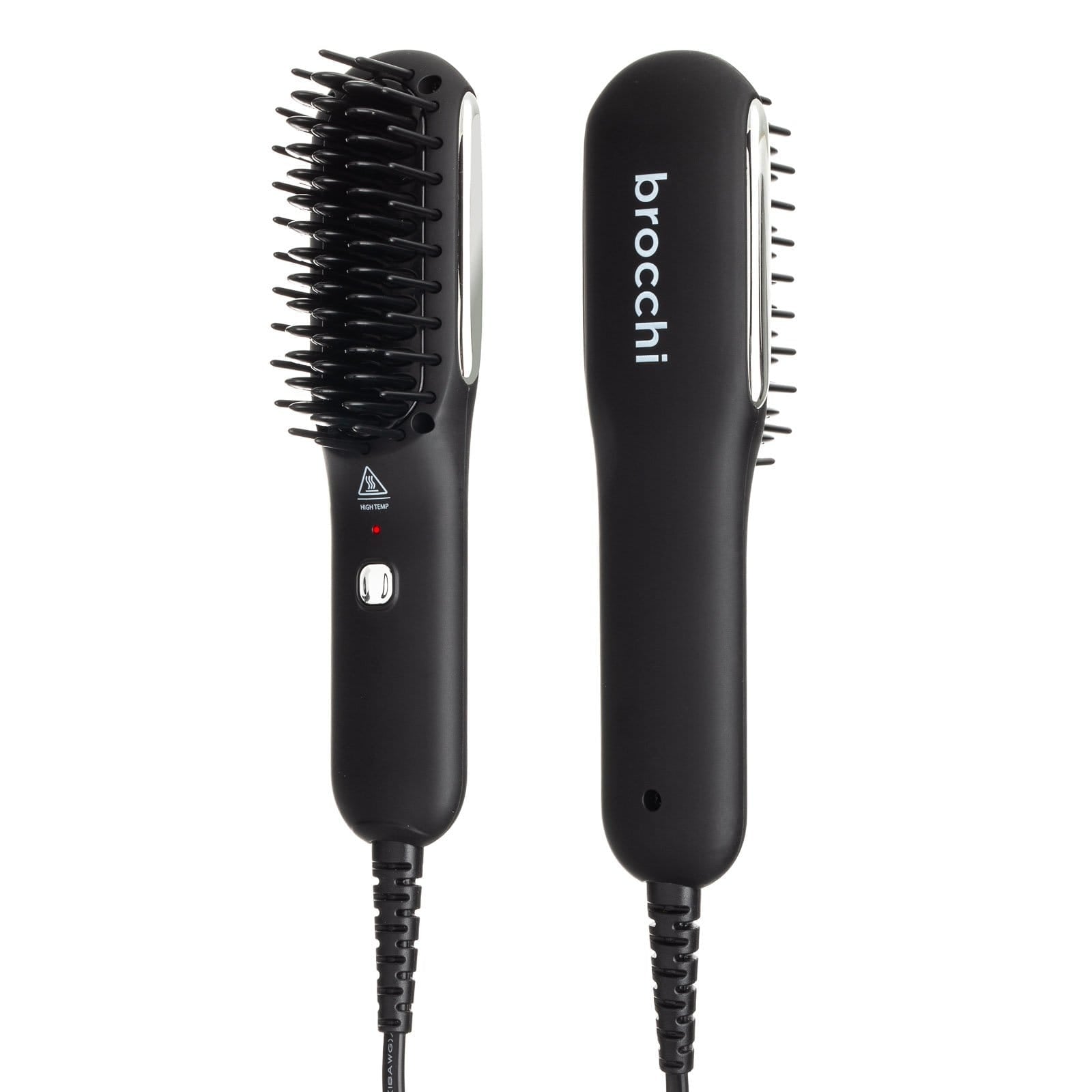Brocchi LED Styling Straightening Brush for Men