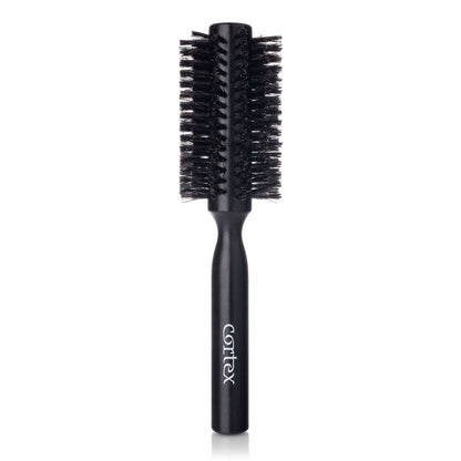 Cortex Beauty 2.4&quot; Premium Boar Bristle Round Brush | Black Wood