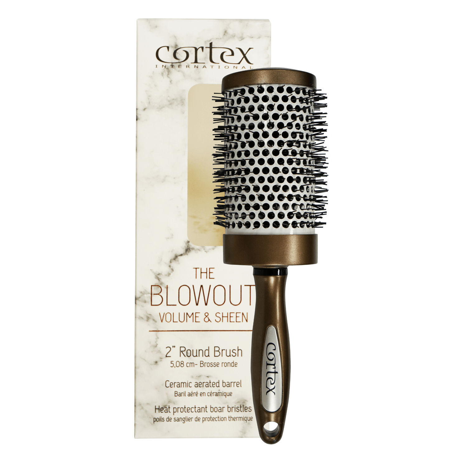 Cortex Beauty 2&quot; Volume &amp; Sheen Ceramic Aerated Barrel Brush