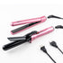 Cortex Beauty Blush Pink Travel Perfect SWITCH Straight & Curl Interchangeable Cord Set - USA & Euro Cords