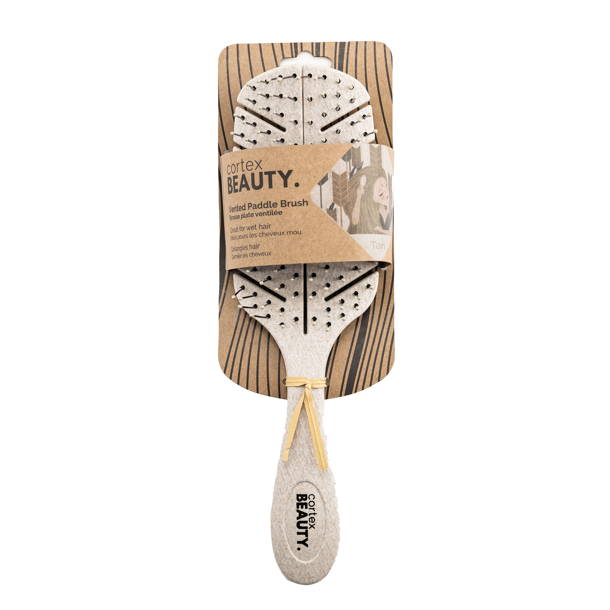 Cortex Beauty Eco-Friendly Detangle Brush  - Detangle Your Hair While Massaging Your Scalp