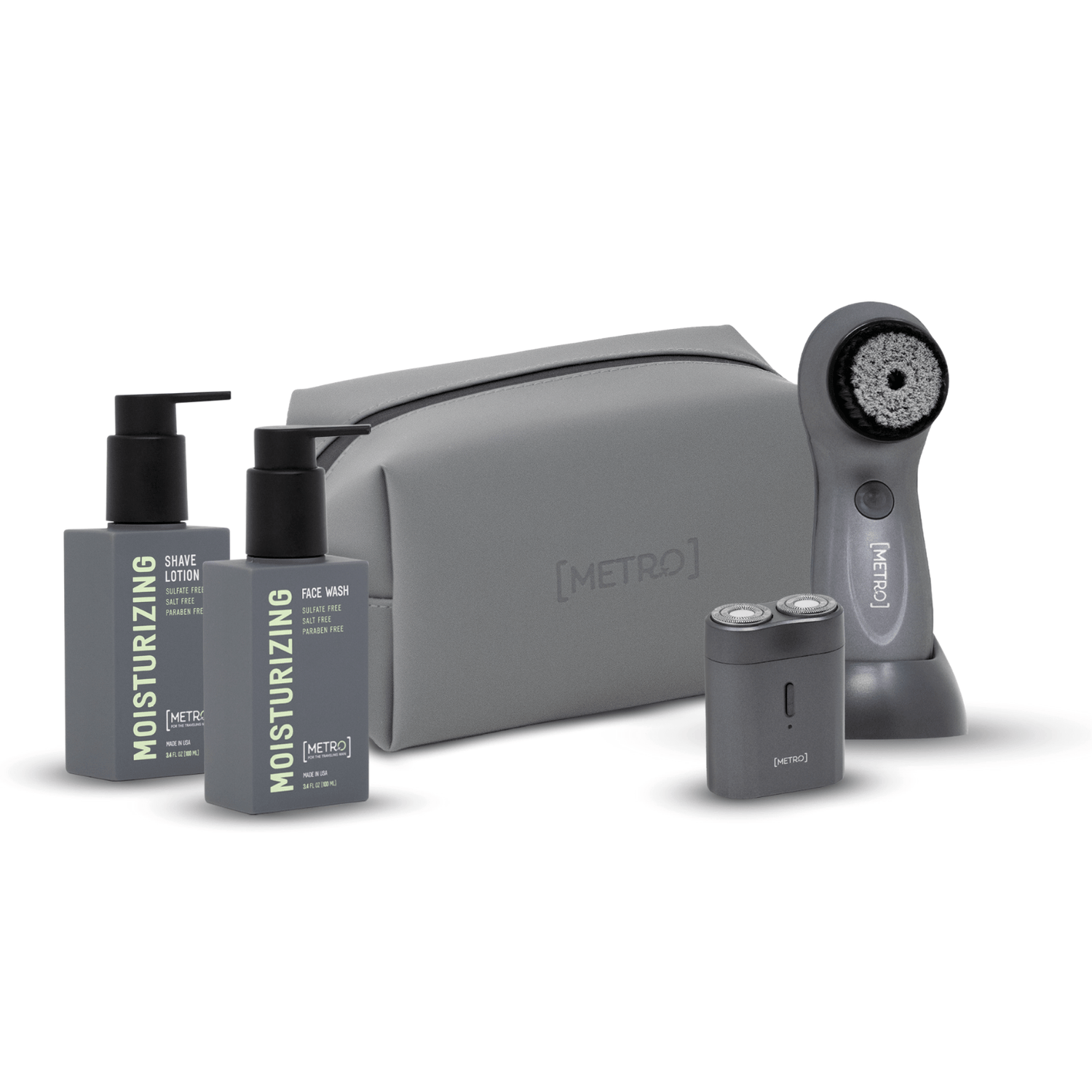 Cortex Beauty MetroMan Travel Bundle | Travel Face Wash &amp; Shave Lotion Included