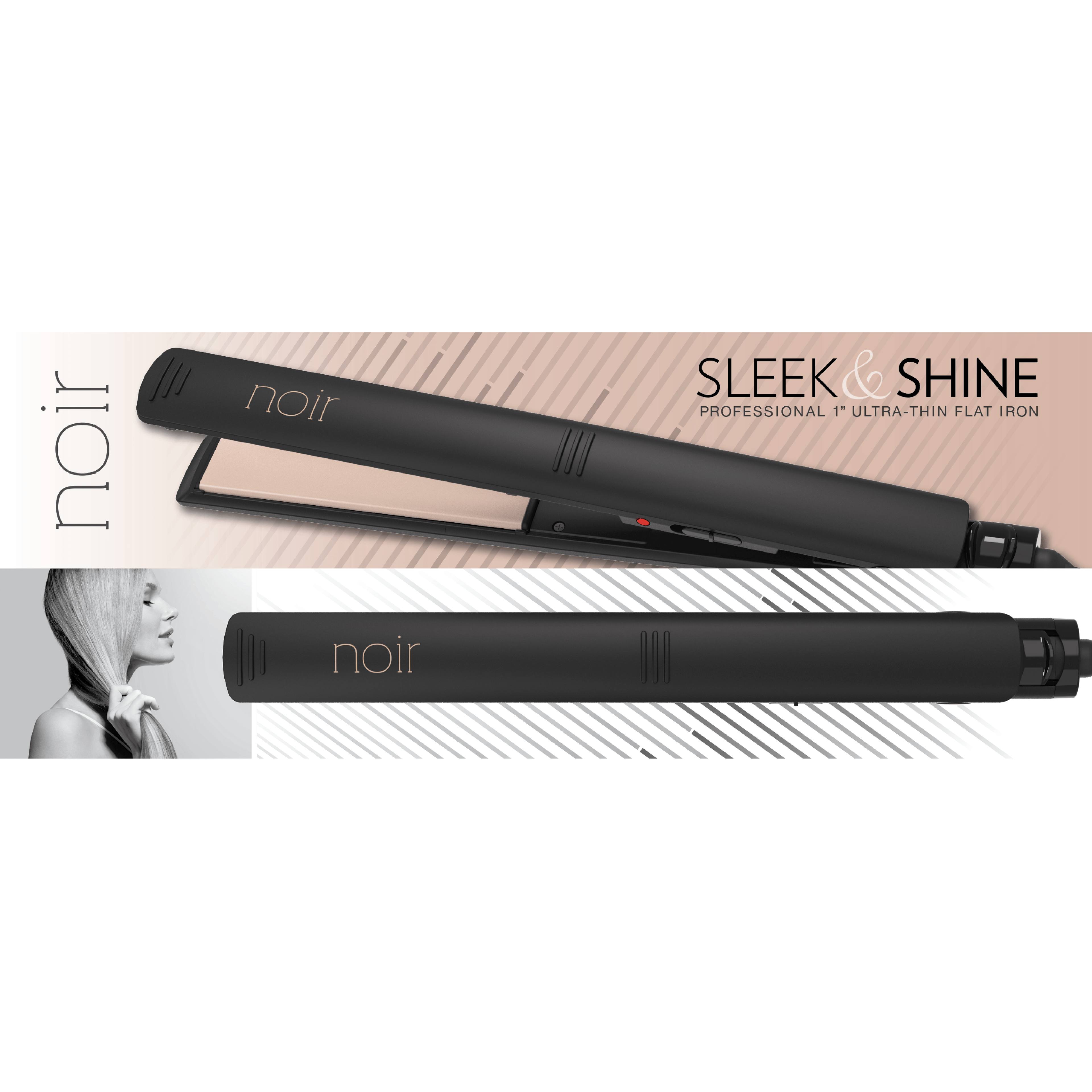 Cortex Beauty Sleek &amp; Shine Professional 1&quot; Ultra-Thin Flat Iron