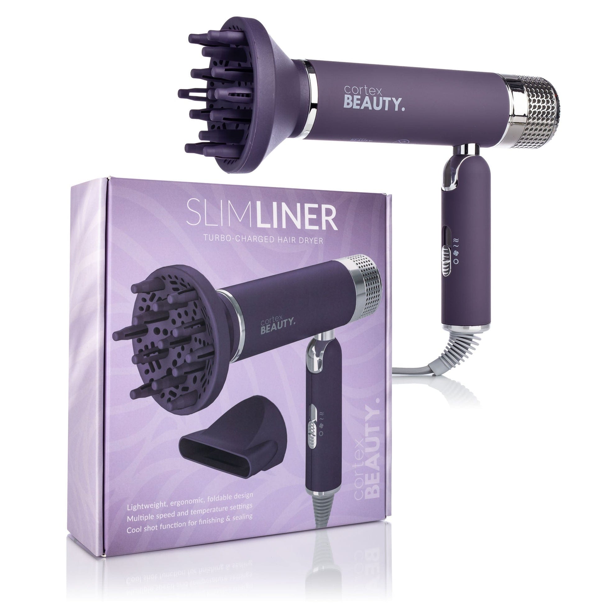 Cortex Beauty SlimLiner : Turbo-Charged Foldable Hair Dryer