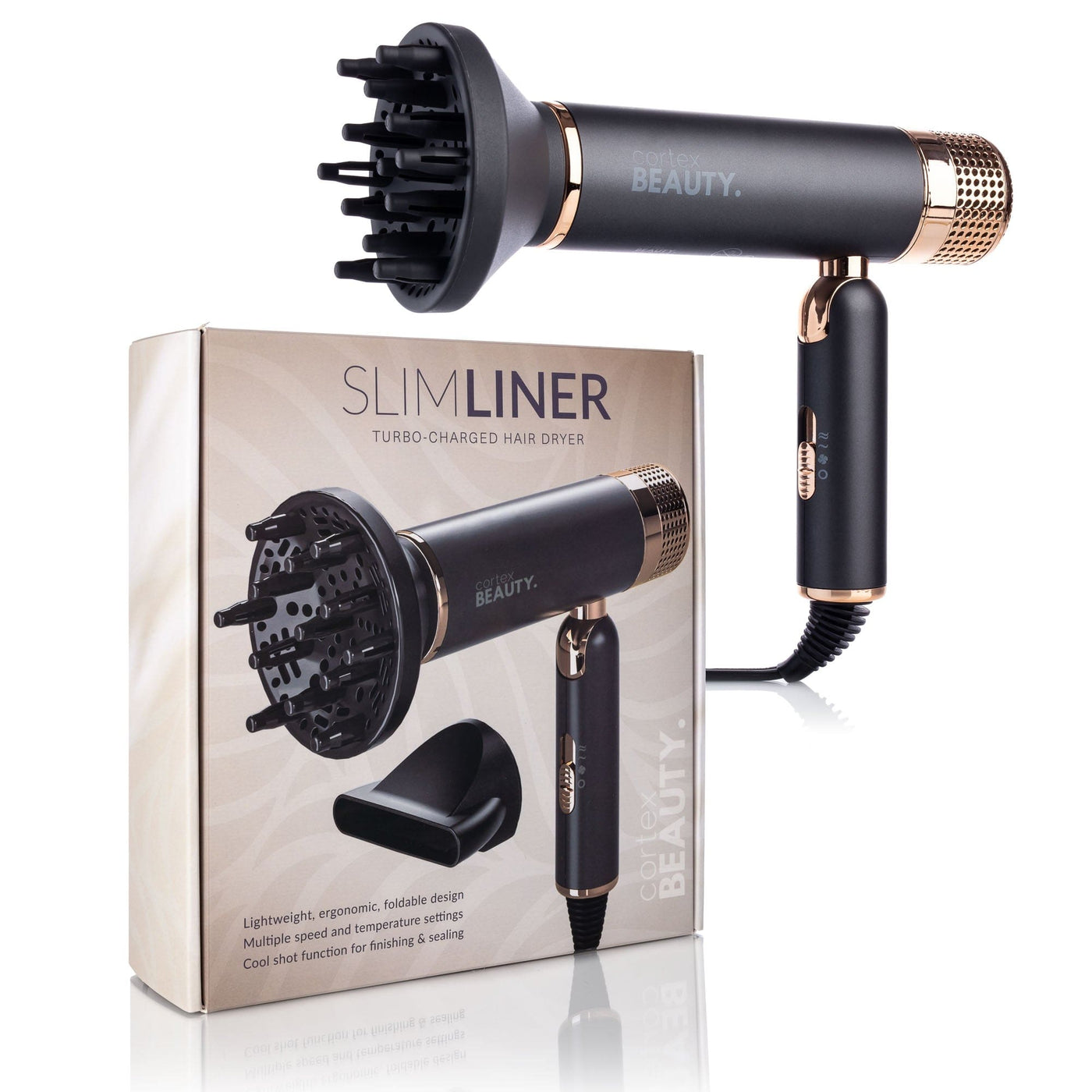 SlimLiner TurboCharged Foldable Hair Dryer