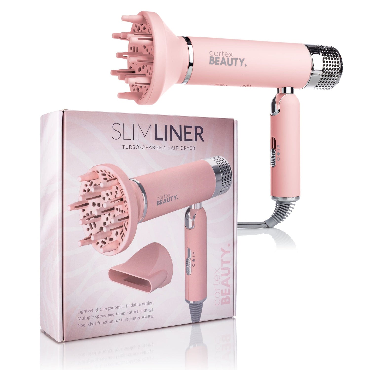Cortex Beauty SlimLiner : Turbo-Charged Foldable Hair Dryer