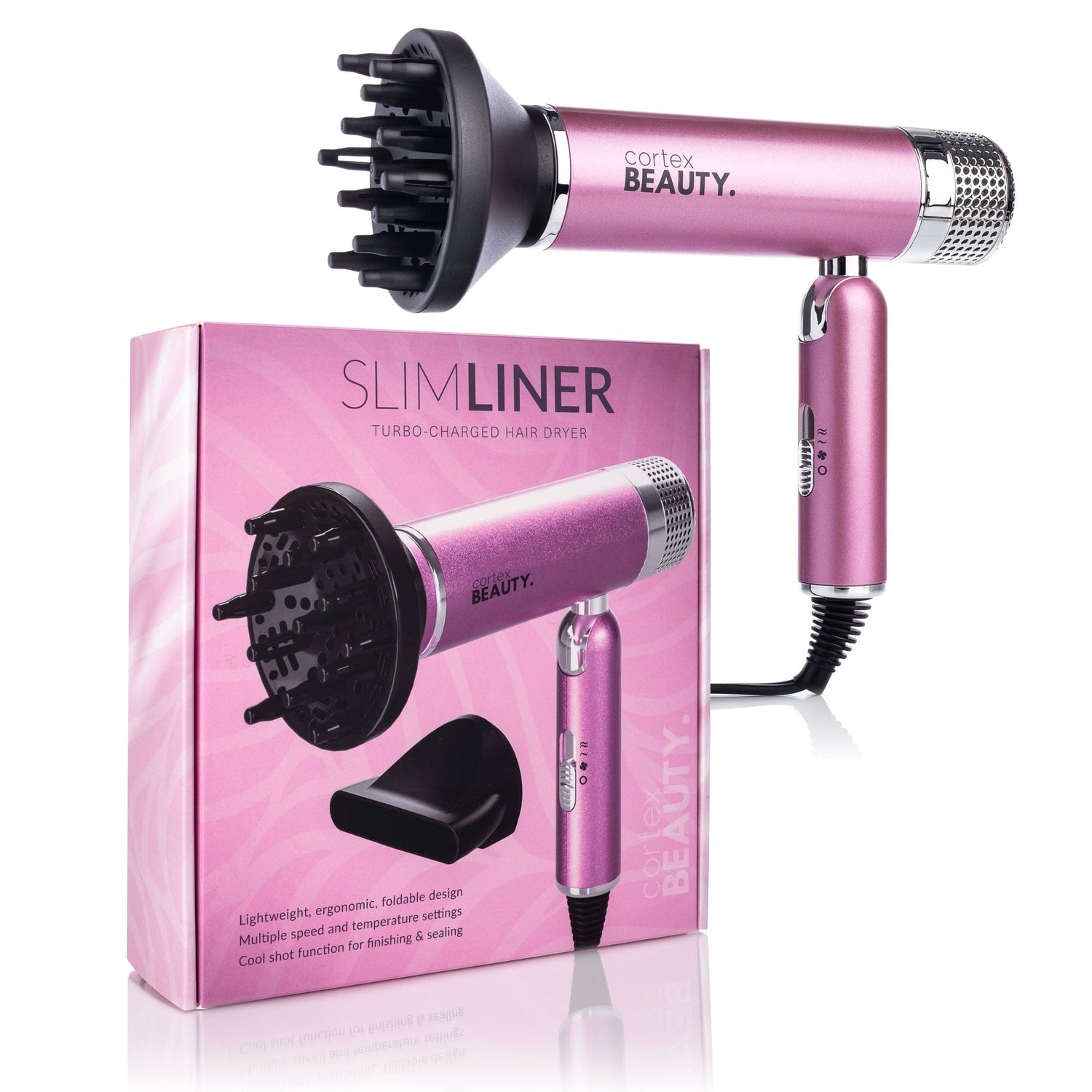 Cortex Beauty SlimLiner : Turbo-Charged Foldable Hair Dryer