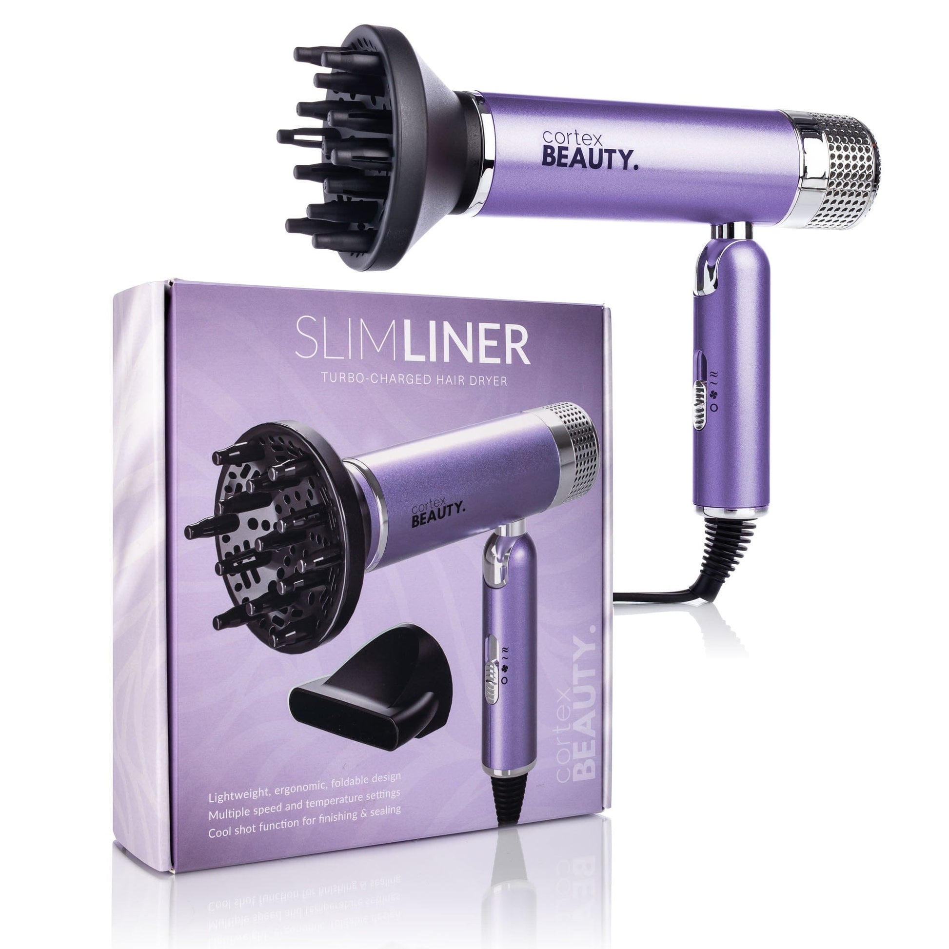 Cortex Beauty SlimLiner : Turbo-Charged Foldable Hair Dryer