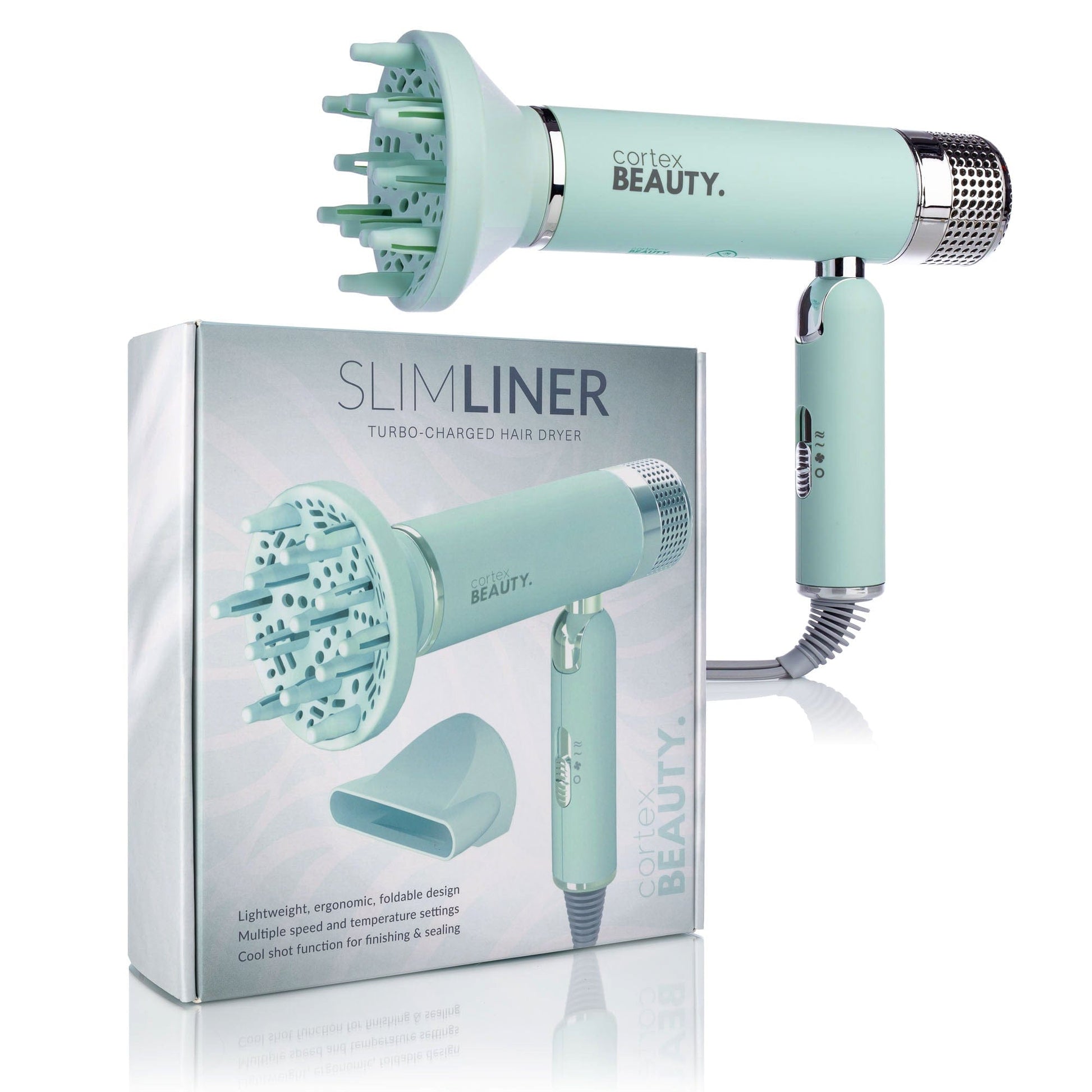 Cortex Beauty SlimLiner : Turbo-Charged Foldable Hair Dryer