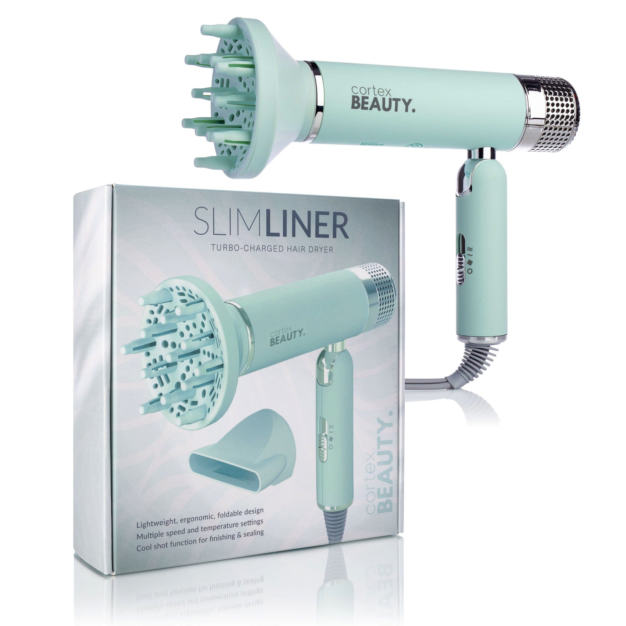 Cortex Beauty SlimLiner : Turbo-Charged Foldable Hair Dryer