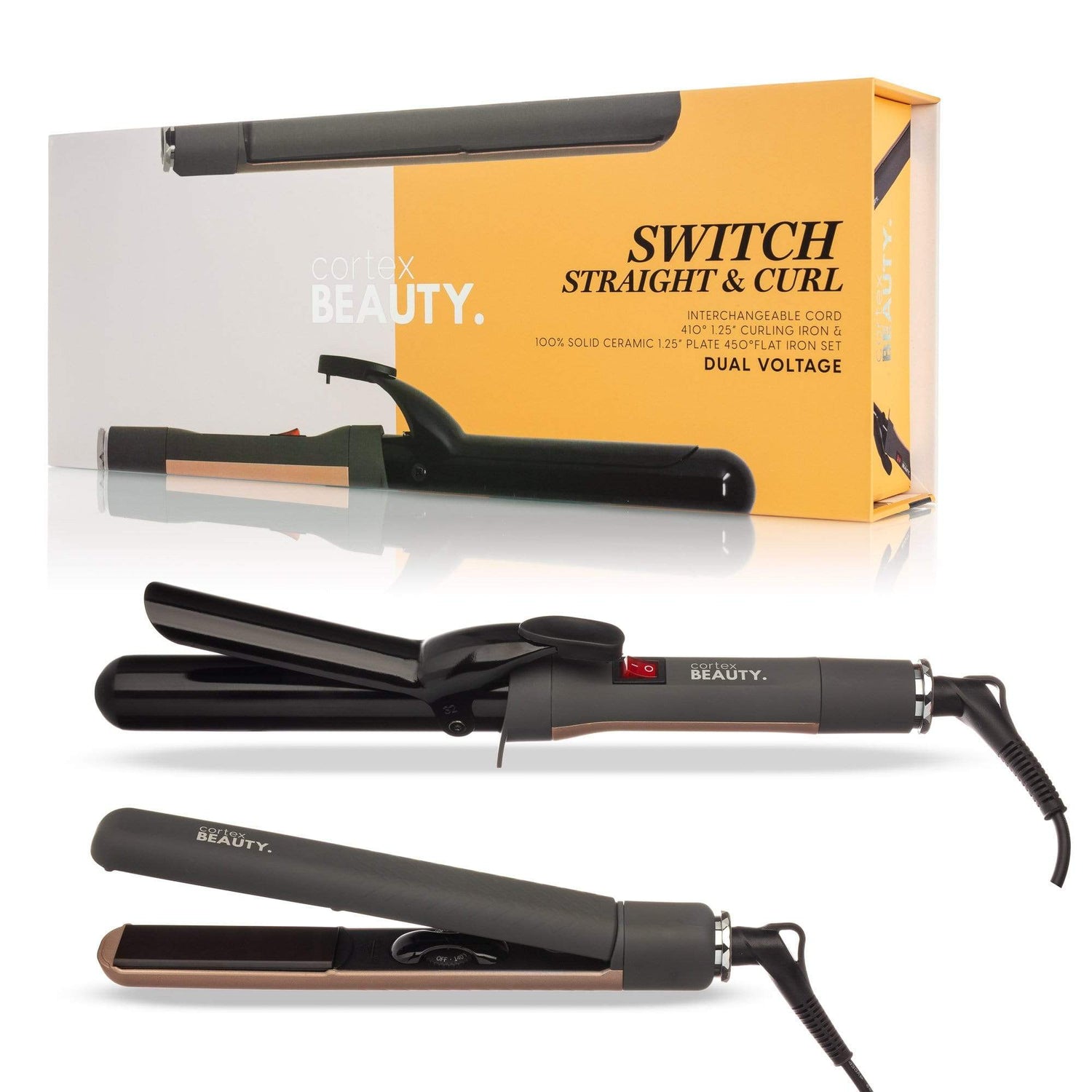 2-In-1 Smooth & Curl - Flat Iron / Curler