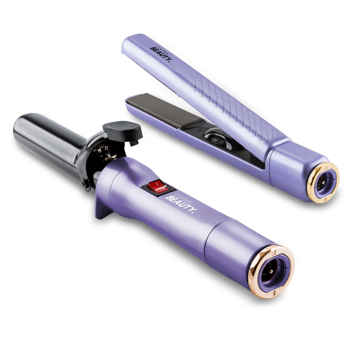 Switch | Straight & Curl 2-IN-1 Dual Voltage Professional Interchangeable  Cord Curling & Flat Iron Set - USA & Euro Cords