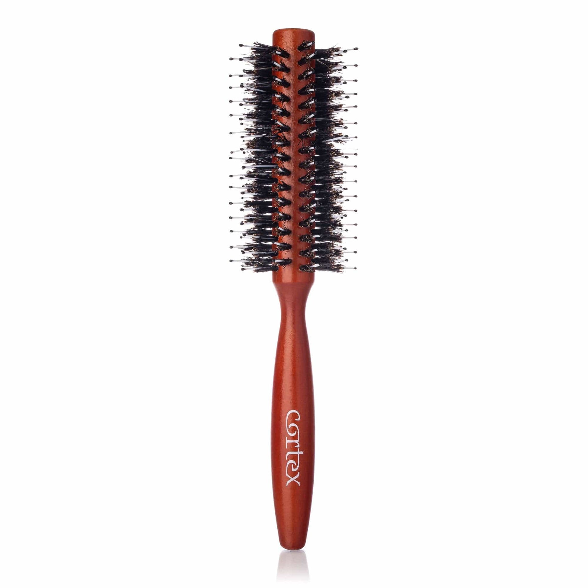 Cortex International 2.25" Wooden Nylon and Boar Bristle Round Brush