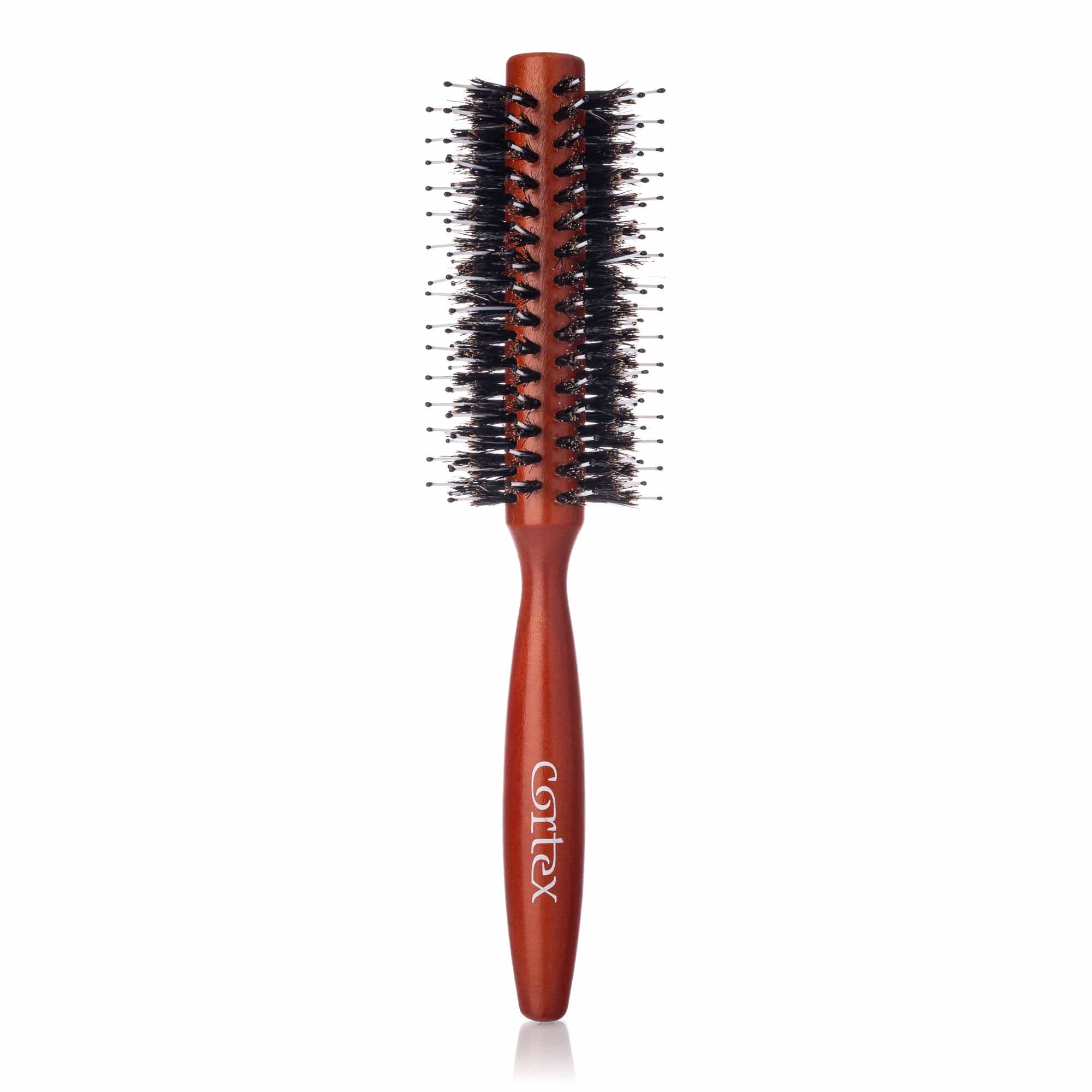 Cortex International 2.25" Wooden Nylon and Boar Bristle Round Brush
