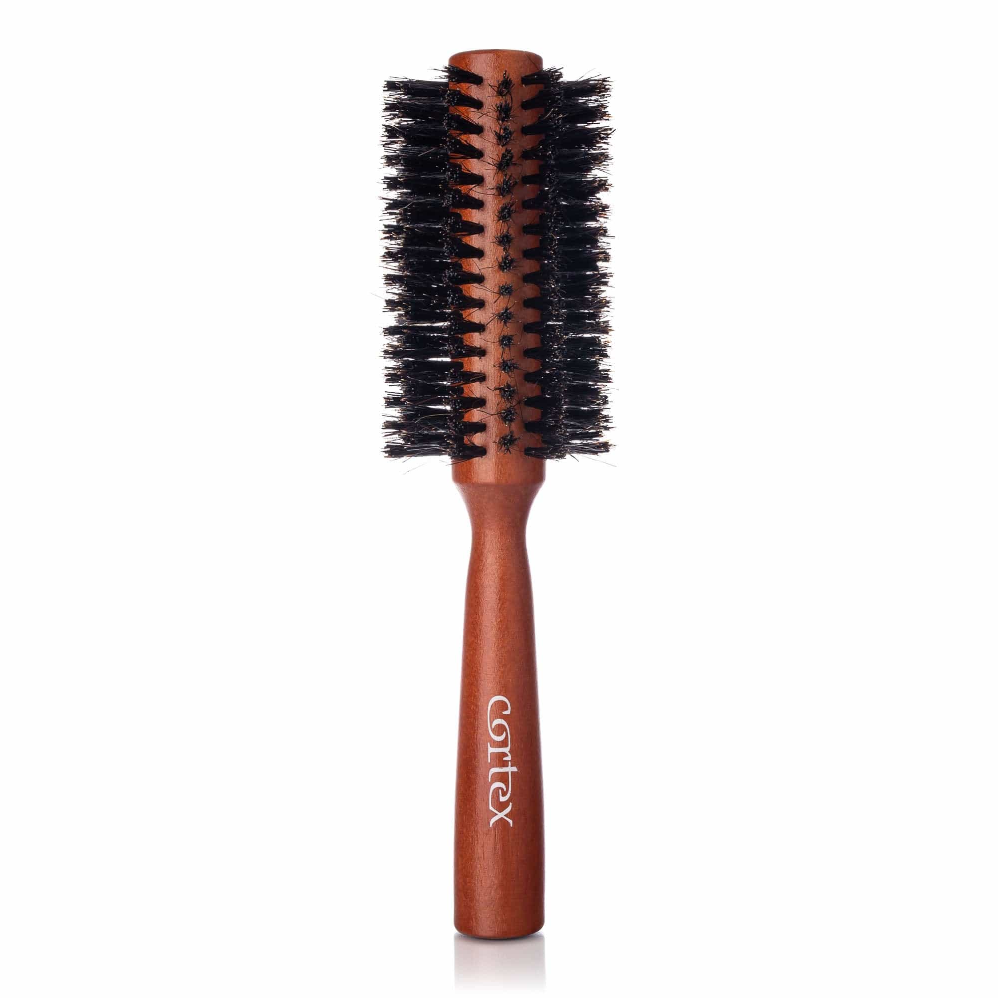 Cortex International 2.4 Inch Wood Boar Bristle Round Brush
