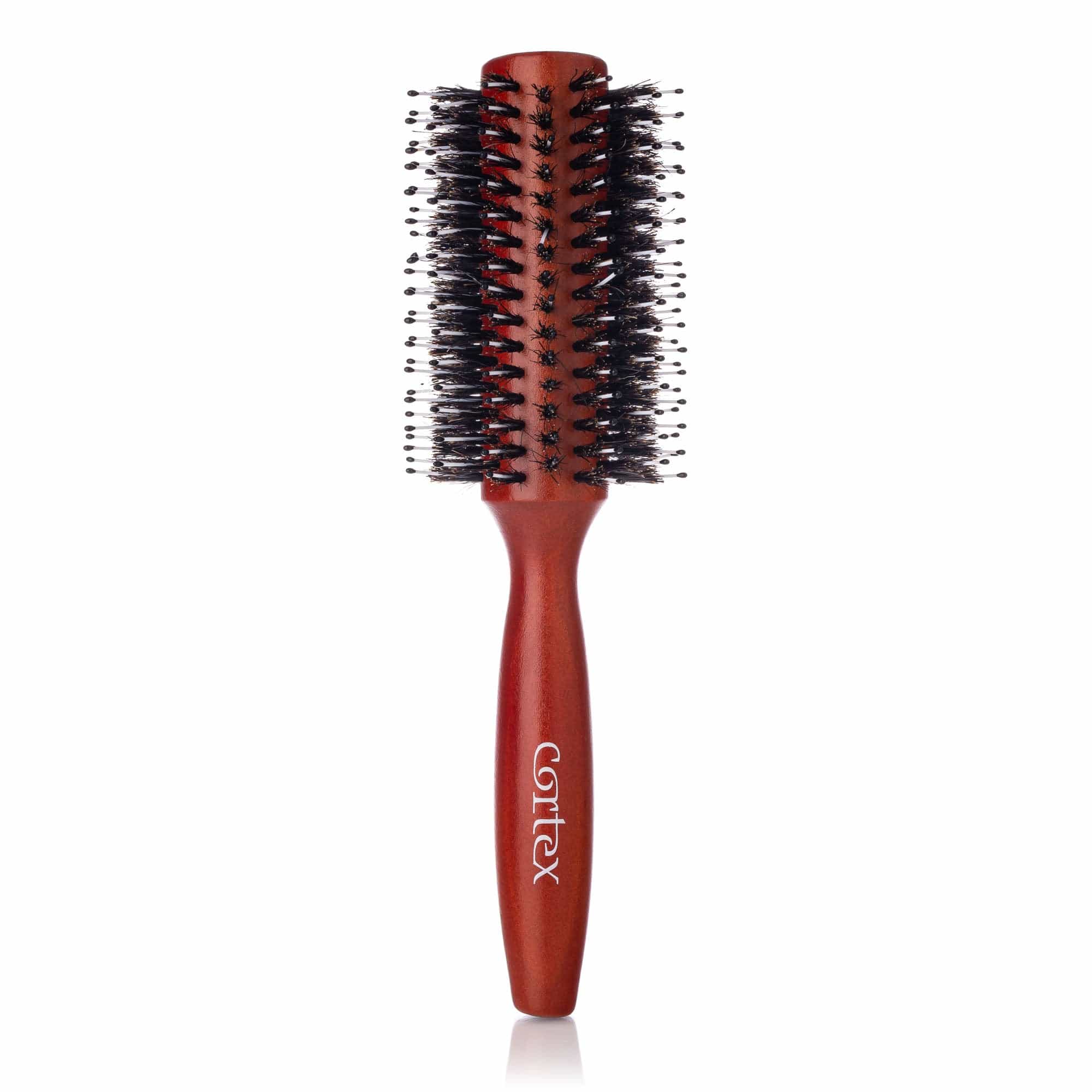 Cortex International 2.75" Wooden Nylon and Boar Bristle Round Brush