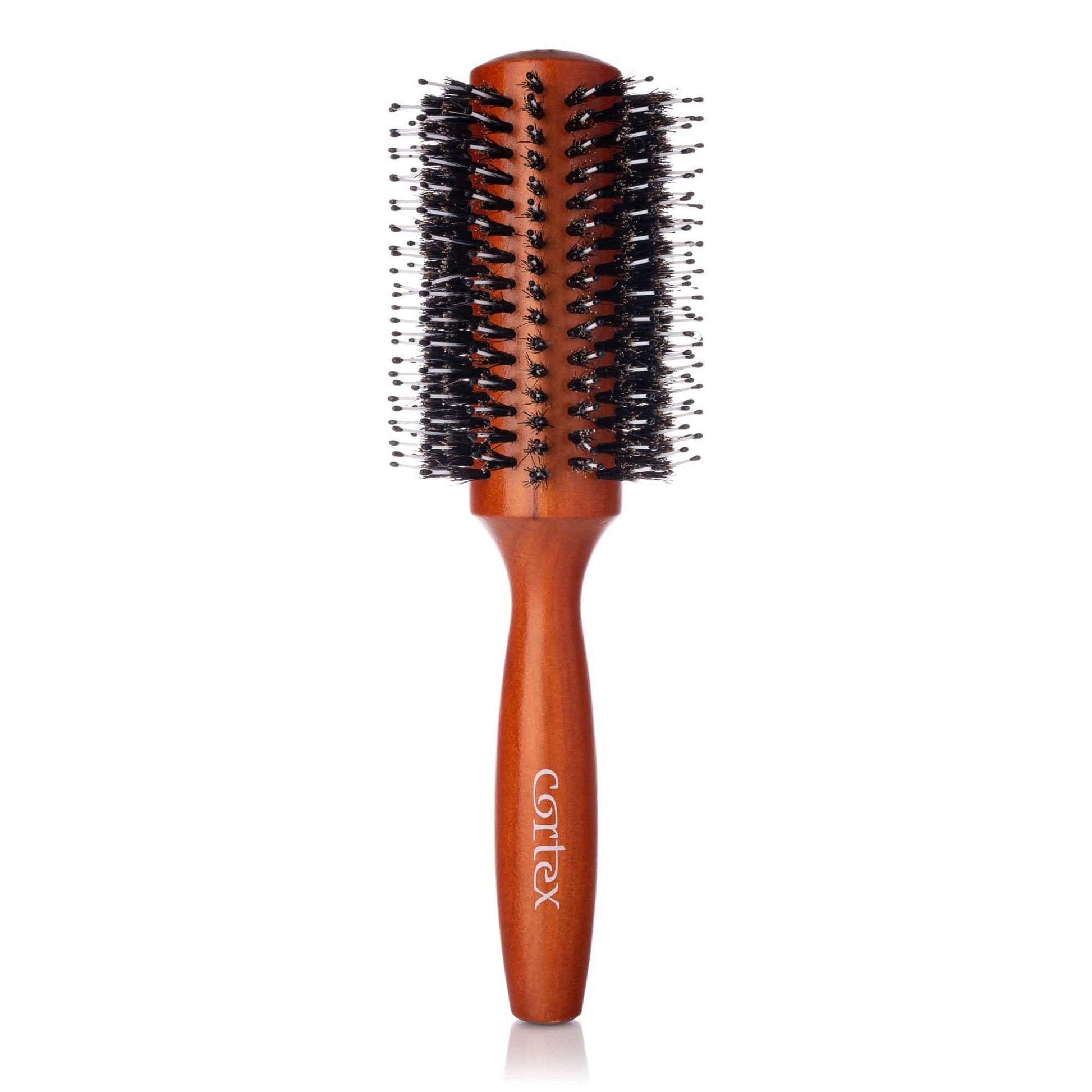 Cortex International 3" Wooden Nylon and Boar Bristle Round Brush