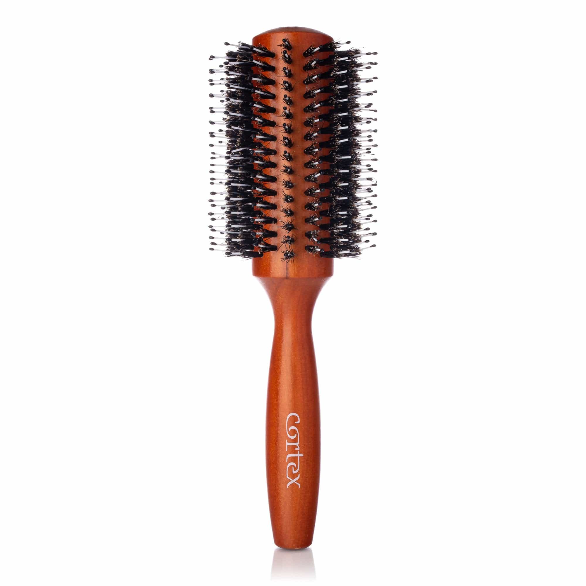 Cortex International 3" Wooden Nylon and Boar Bristle Round Brush