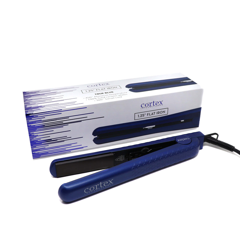 Cortex International Blue 1.25" Flat Iron | Ceramic